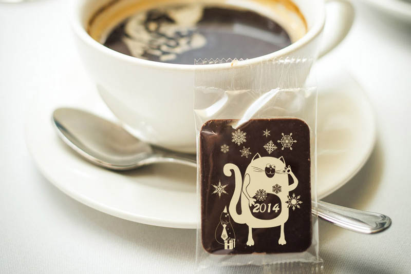 Coffee Chocolates - Cat - Chocolate Bar, 7g