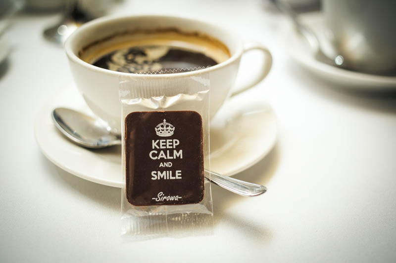 Message Chocolate - 7g Keep Calm and Smile - Chocolate Bar