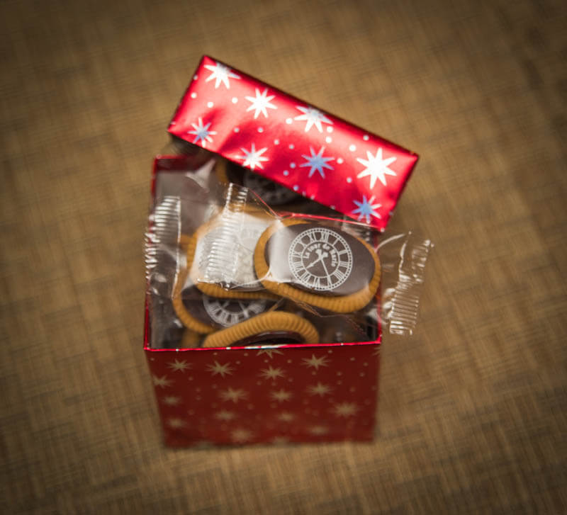 Biscuits with Chocolate - 50g Pack of 10 Cookies in a Box