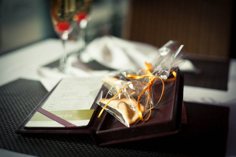 Fortune Cookie in a Polybag With Ribbon