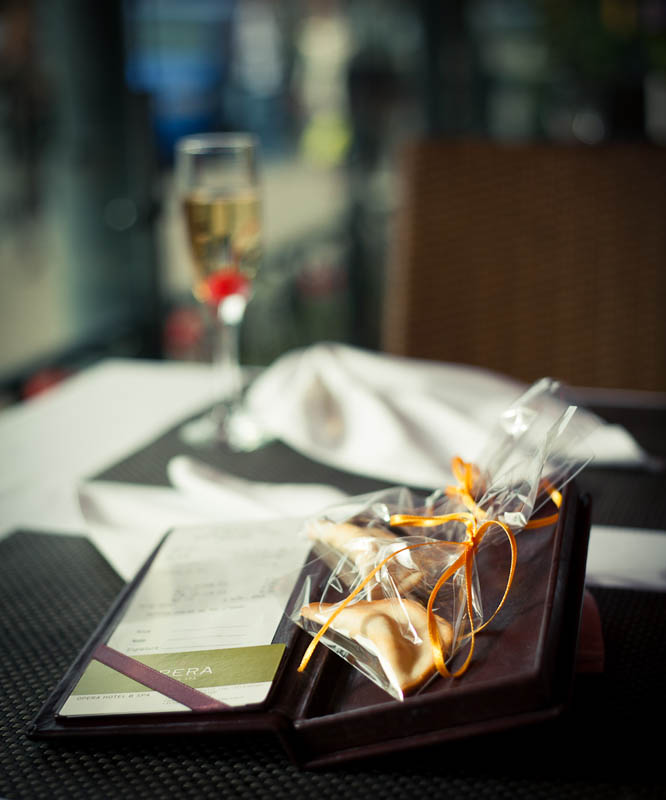 Fortune Cookie in a Polybag With Ribbon