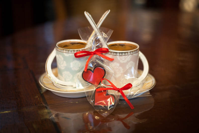 Red Heart Chocolates - Chocolate Heart in a Bag with Ribbon, 3g