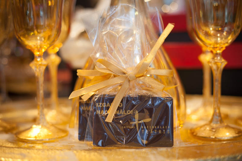 Personalized Chocolate Giveaways - 20g Promotional Chocolate Bar in a Polybag with Ribbon