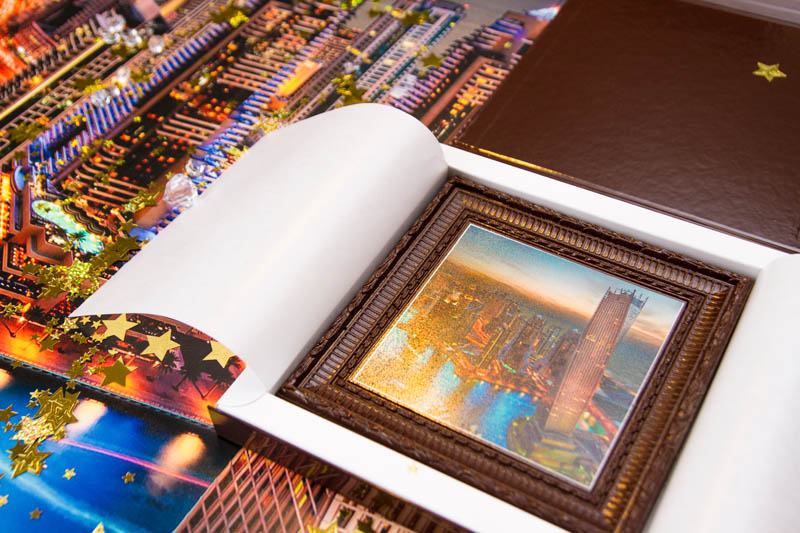 Photo Printing On Chocolate - Framed Chocolate Picture in a box with magnet, 250g