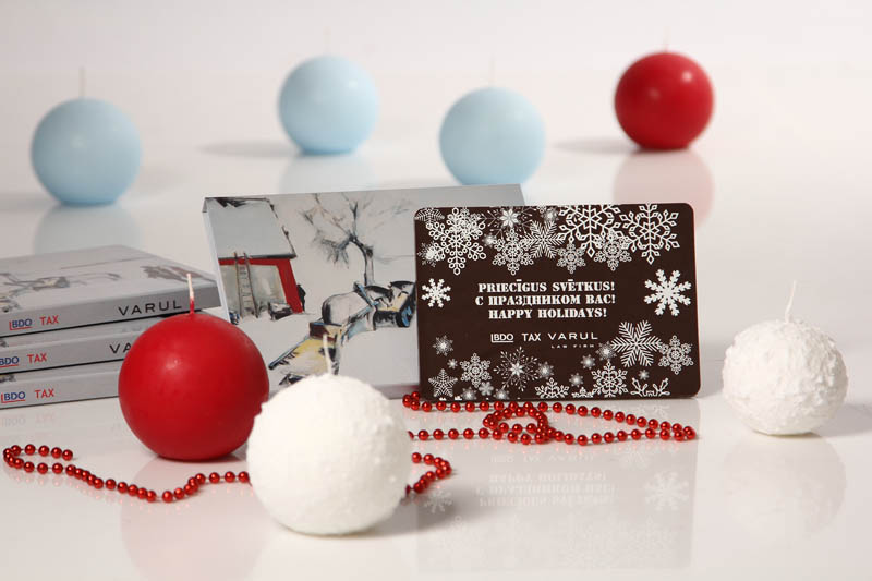 Unique Christmas Gifts - Promotional Chocolate Bar in a box with magnet, 275g